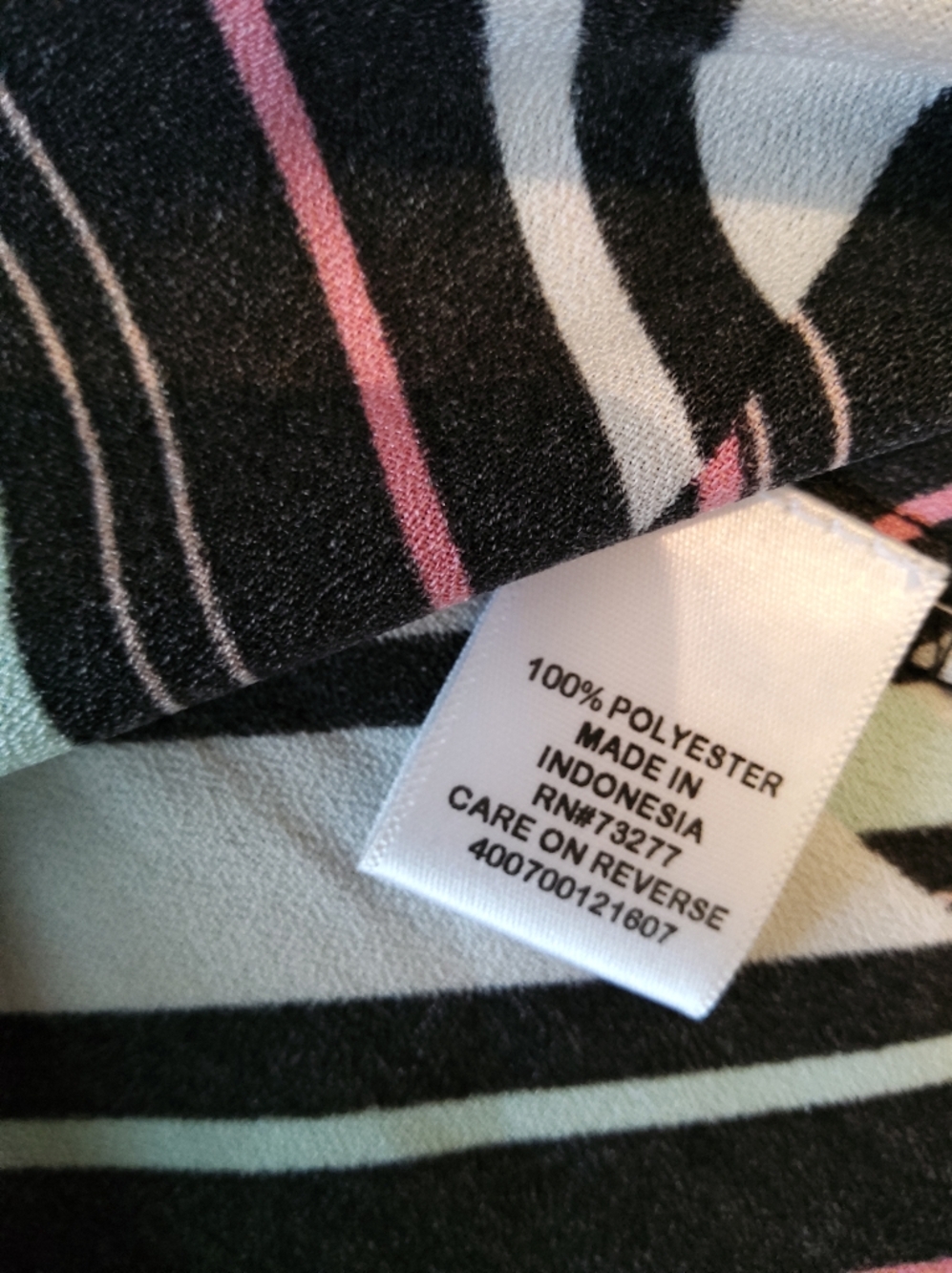 Elle Sleeveless Camisole in Black, White, Mint & Pink - Picture 11 of 11